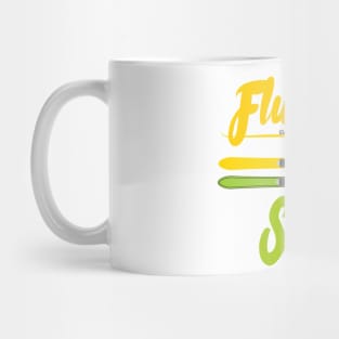 Fluent Ski, Mountain Hoodie, Slalom skiing, skiing sticker Mug